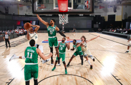 Los Celtics debutaron contra los Bucks en la burbuja de Orlando
