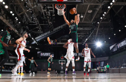 Jayson Tatum en la derrota de los Celtics contra los Heat